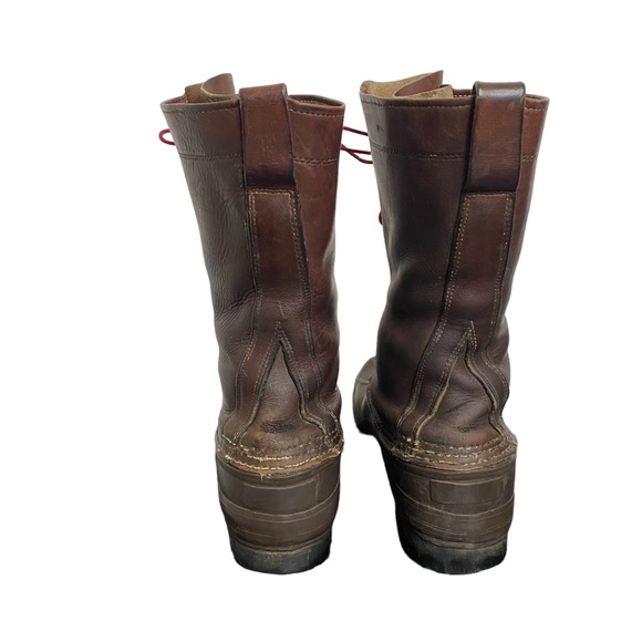 LL Bean Maine Hunting Shoe 12 Inch Mens 9 Womens 10 Pac Boot VTG Leather Tall - Picture 4 of 9